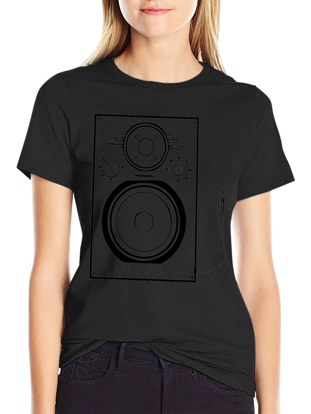 Speaker Graphic Tee - Classic Audio Vibe