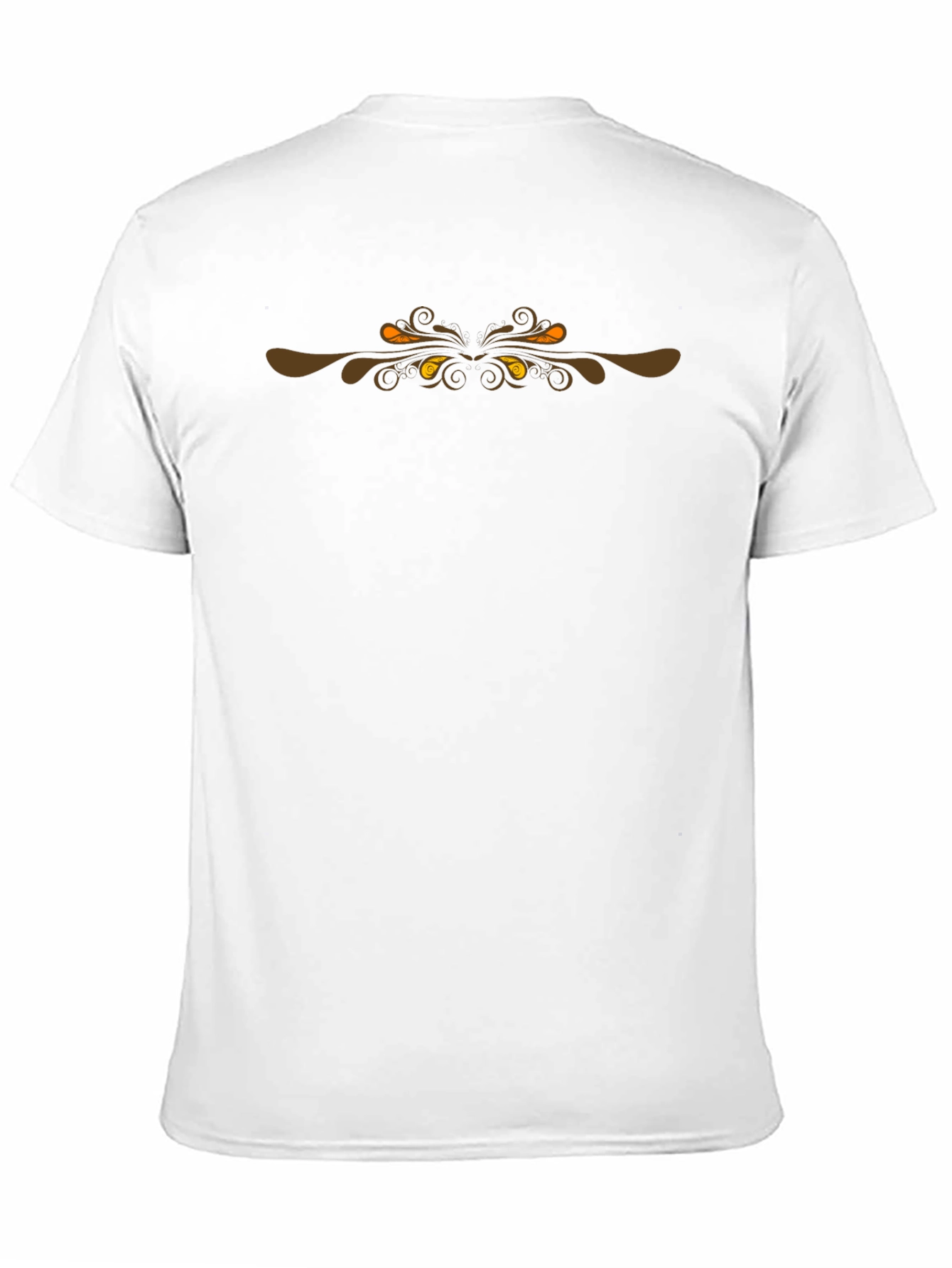 Black Tee with Ornamental Graphic
