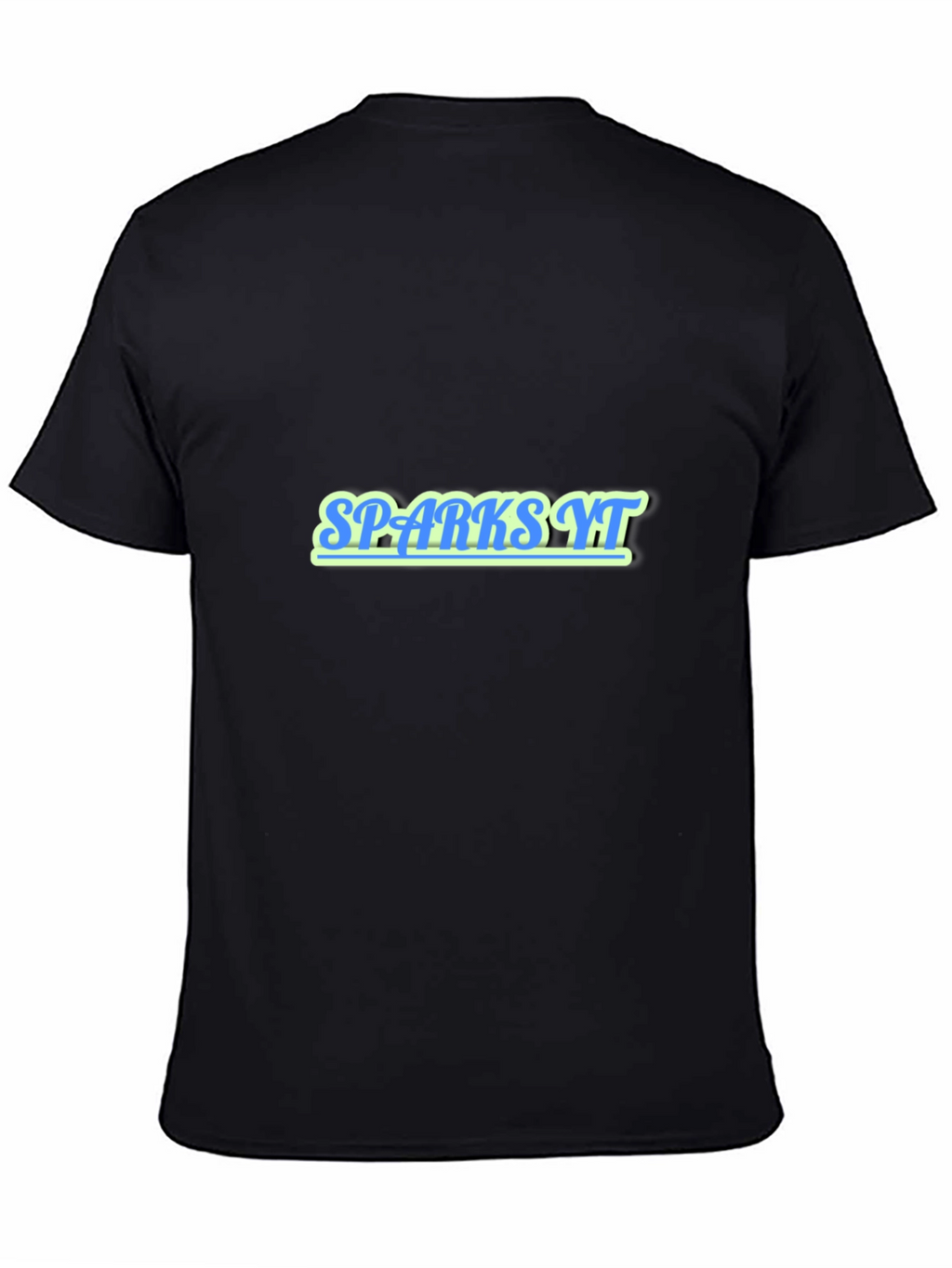 Spark YT Graphic Print Black T-Shirt