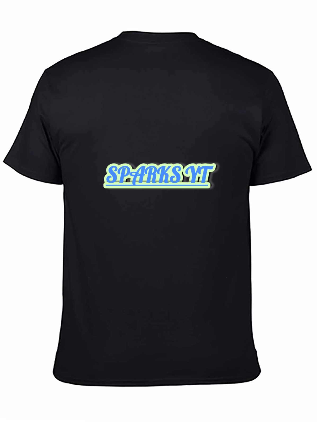 Spark YT Graphic Print Black T-Shirt