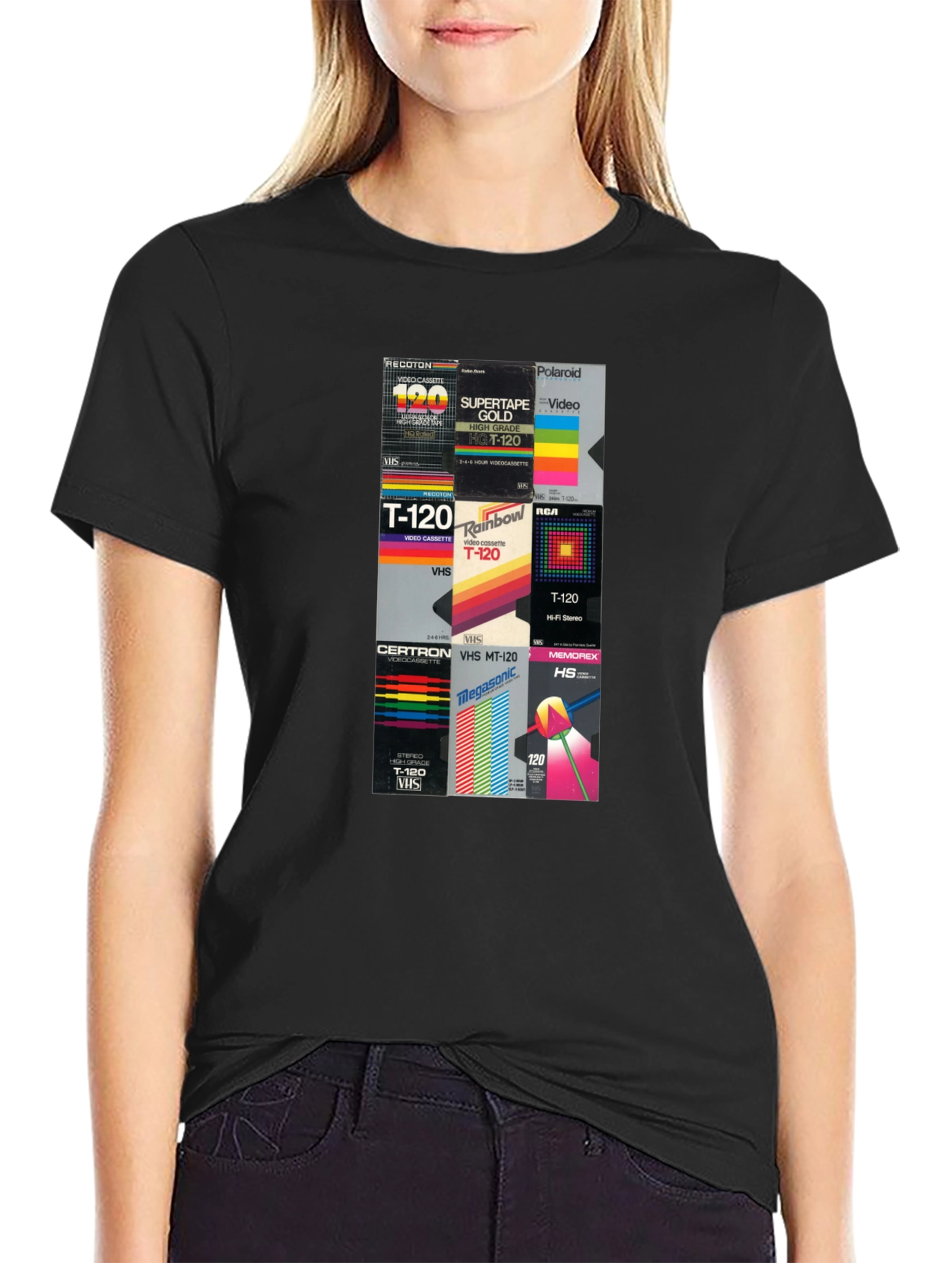 Vintage VHS Tape Graphic Tee - Retro Video Cassette T-Shirt