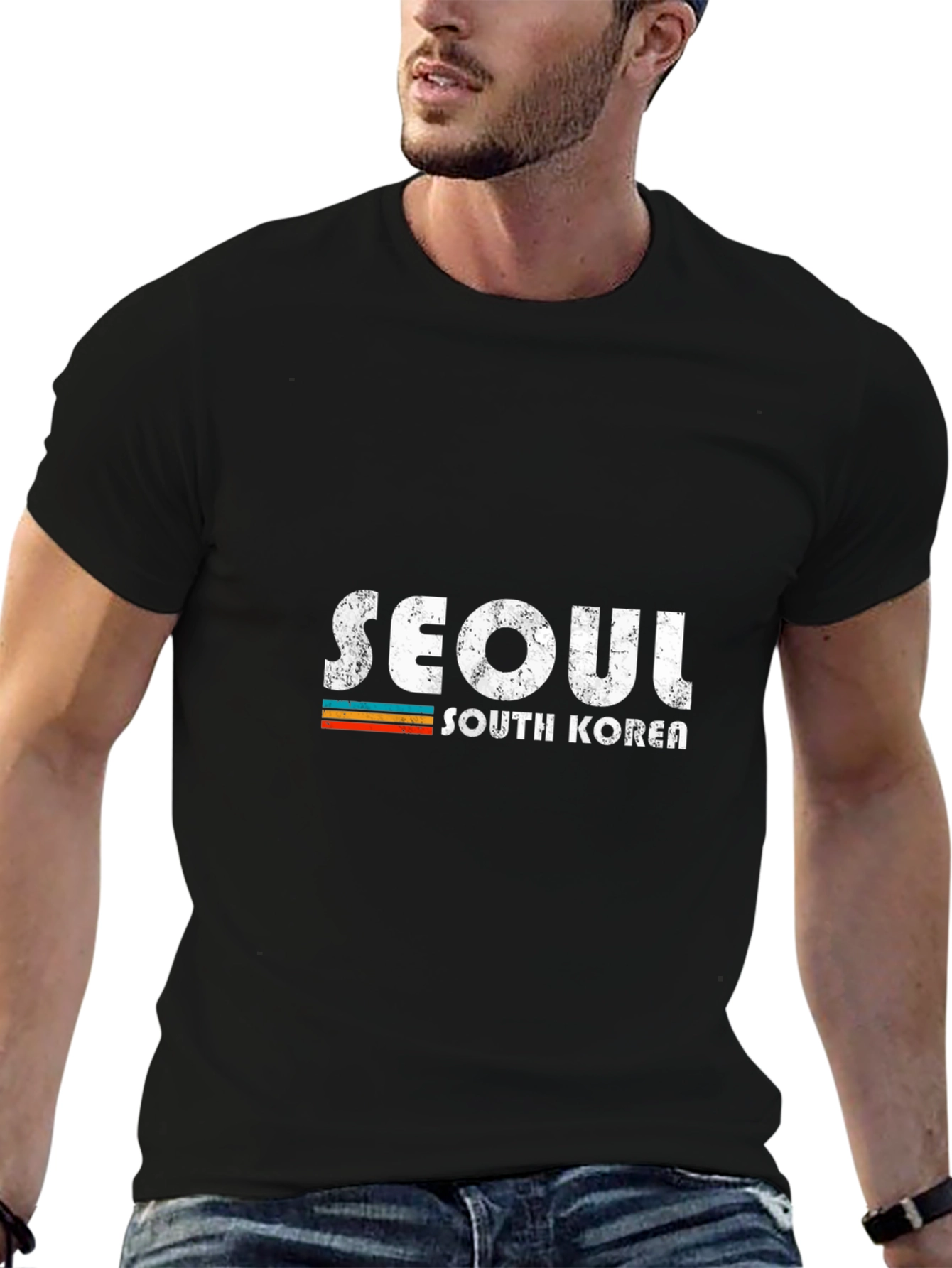 Seoul South Korea Retro Graphic T-Shirt
