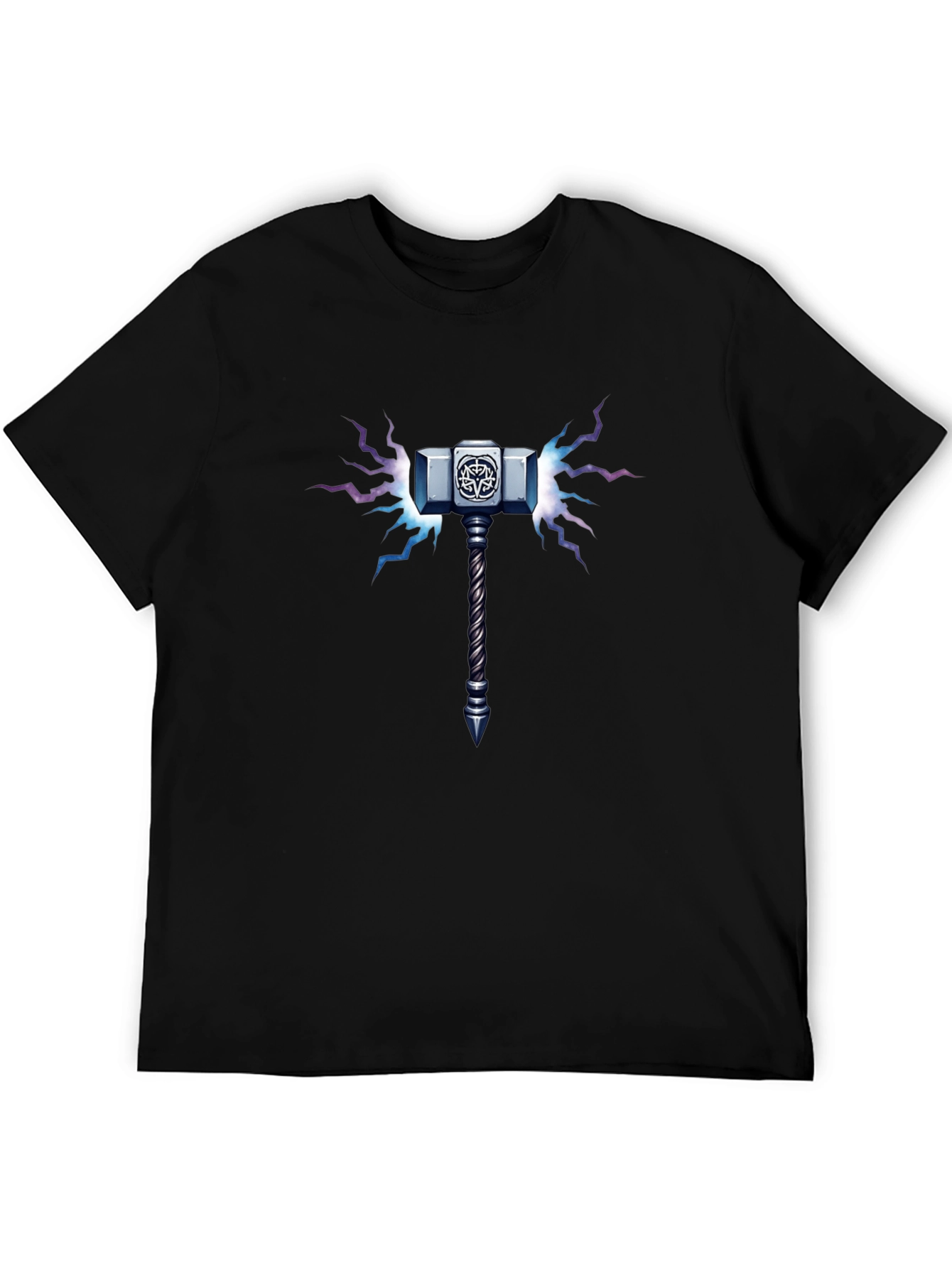Thor Hammer Graphic T-Shirt - Mythical Power Tee