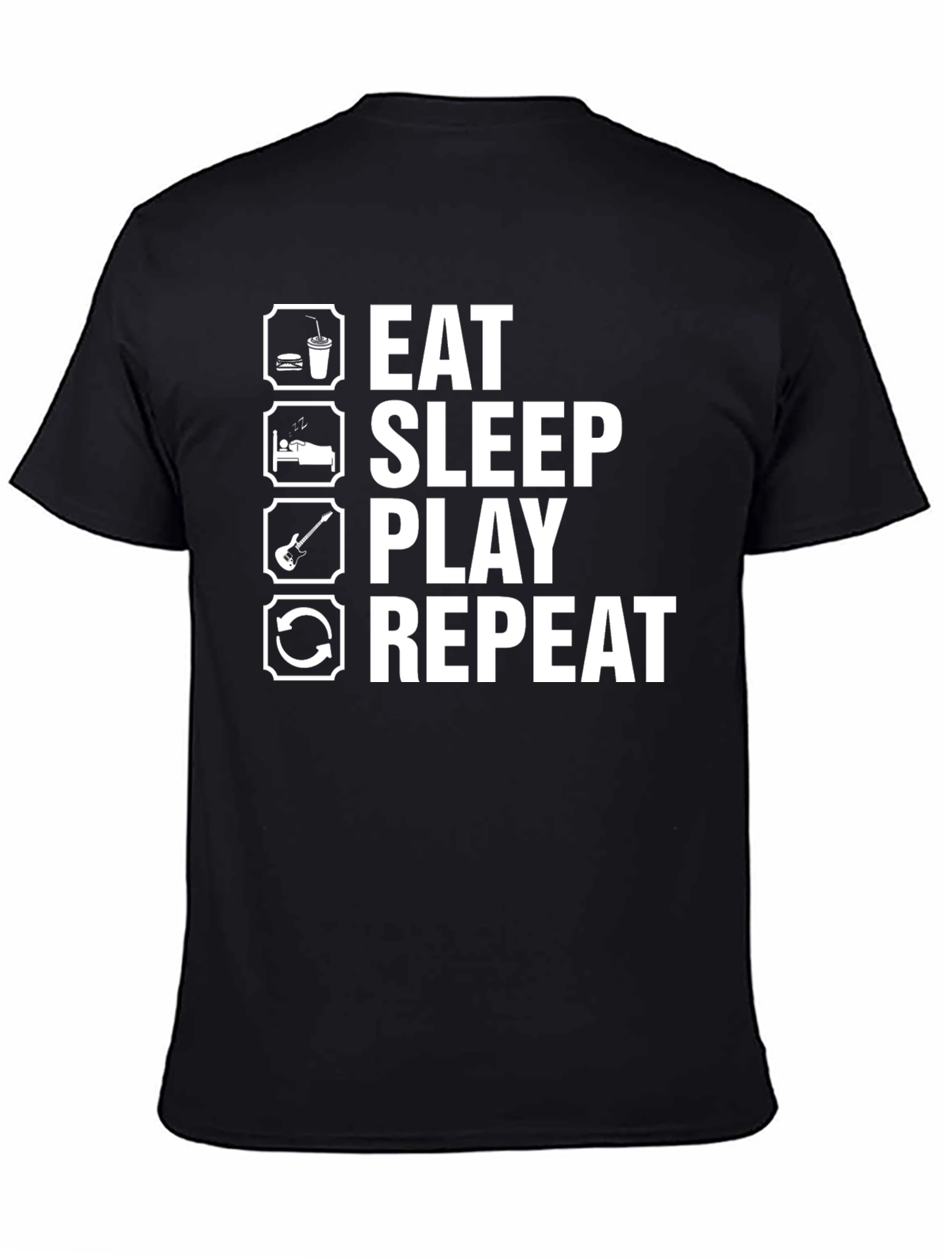 Eat Sleep Play Repeat Graphic Tee