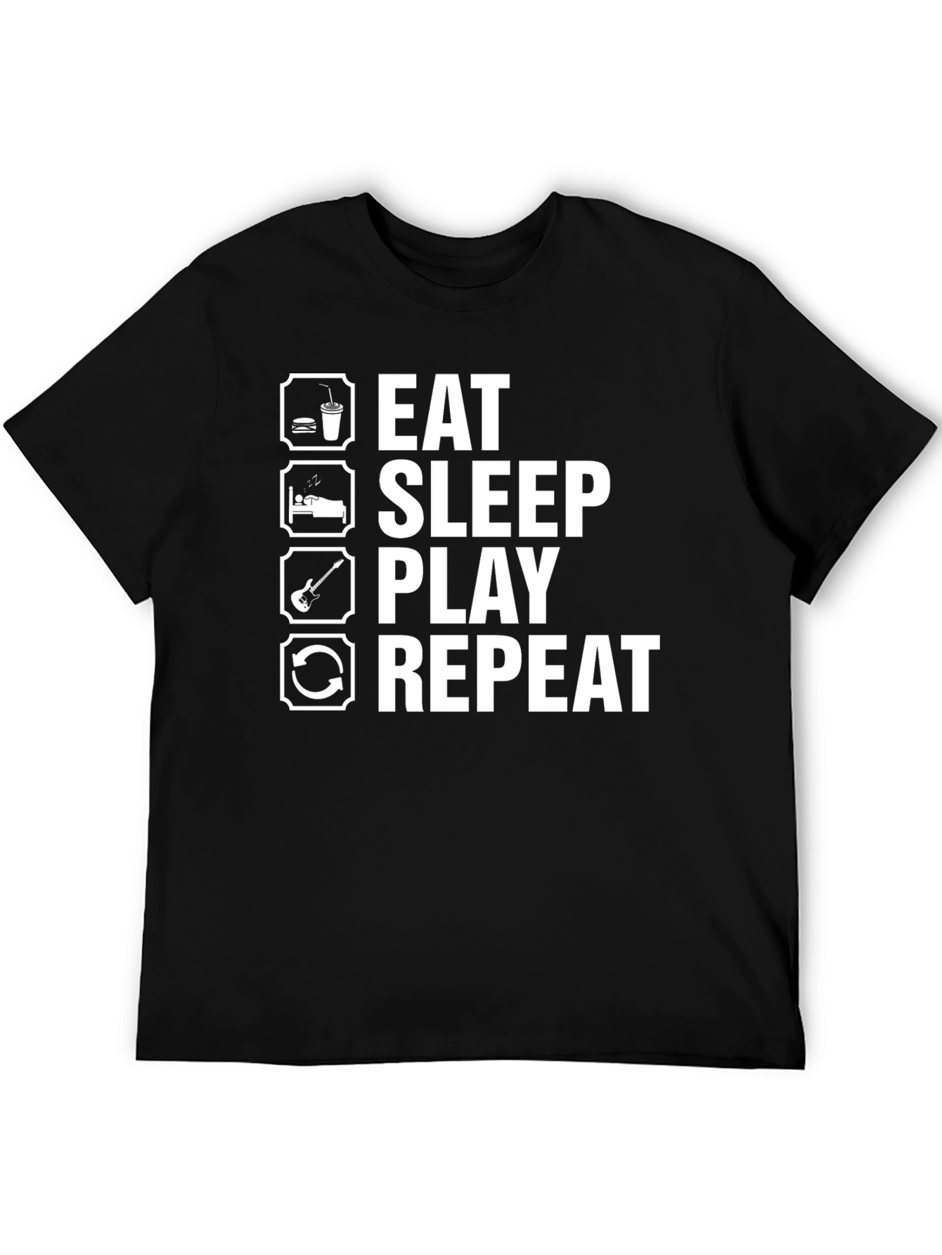 Eat Sleep Play Repeat Graphic Tee