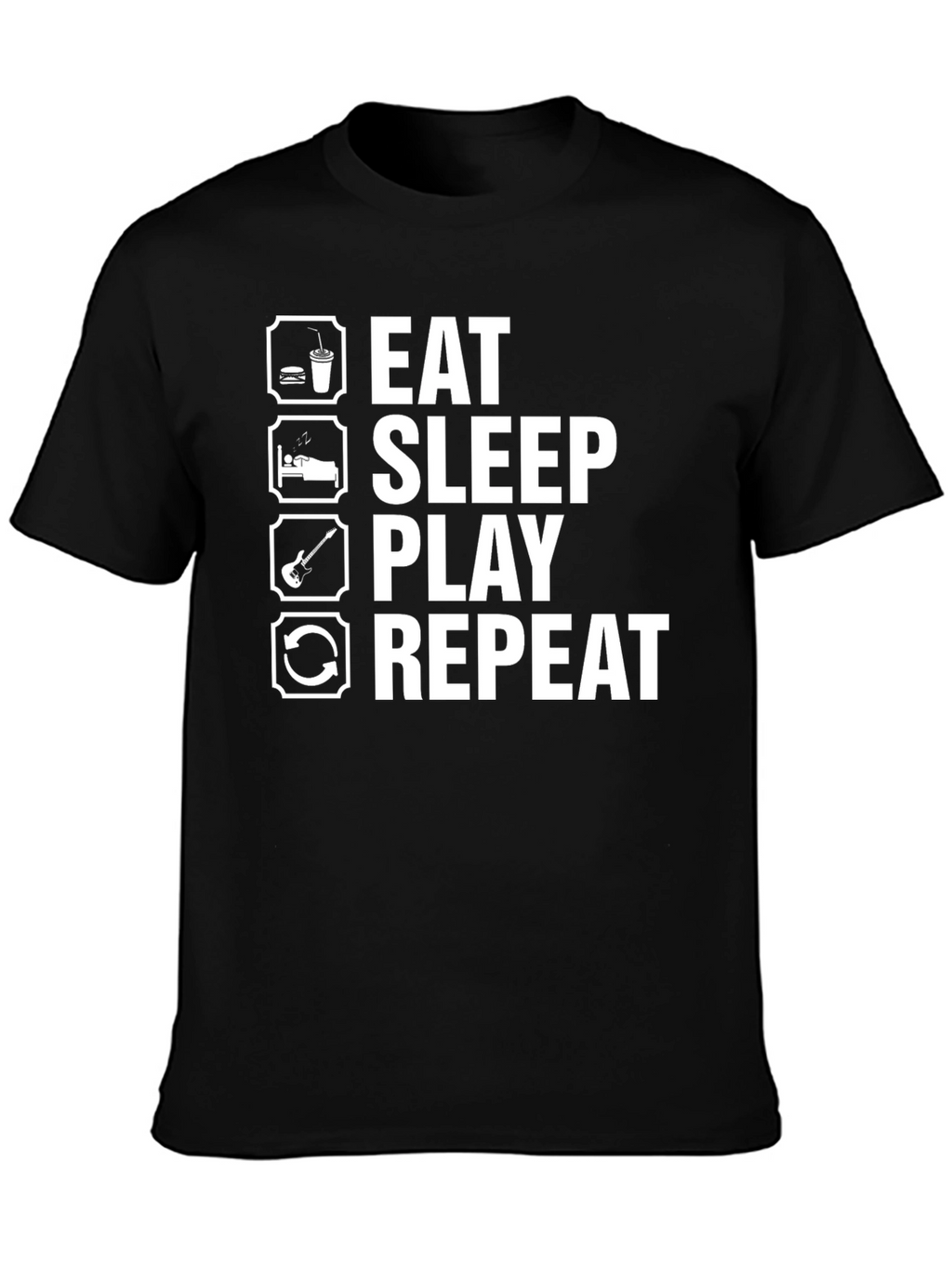 Eat Sleep Play Repeat Graphic Tee