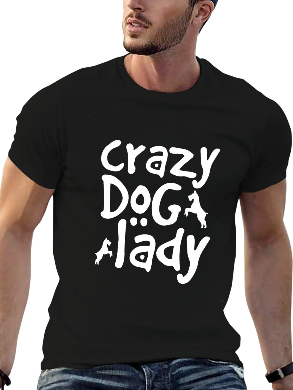 Crazy Dog Lady T-Shirt Cute Dog Lover Tee