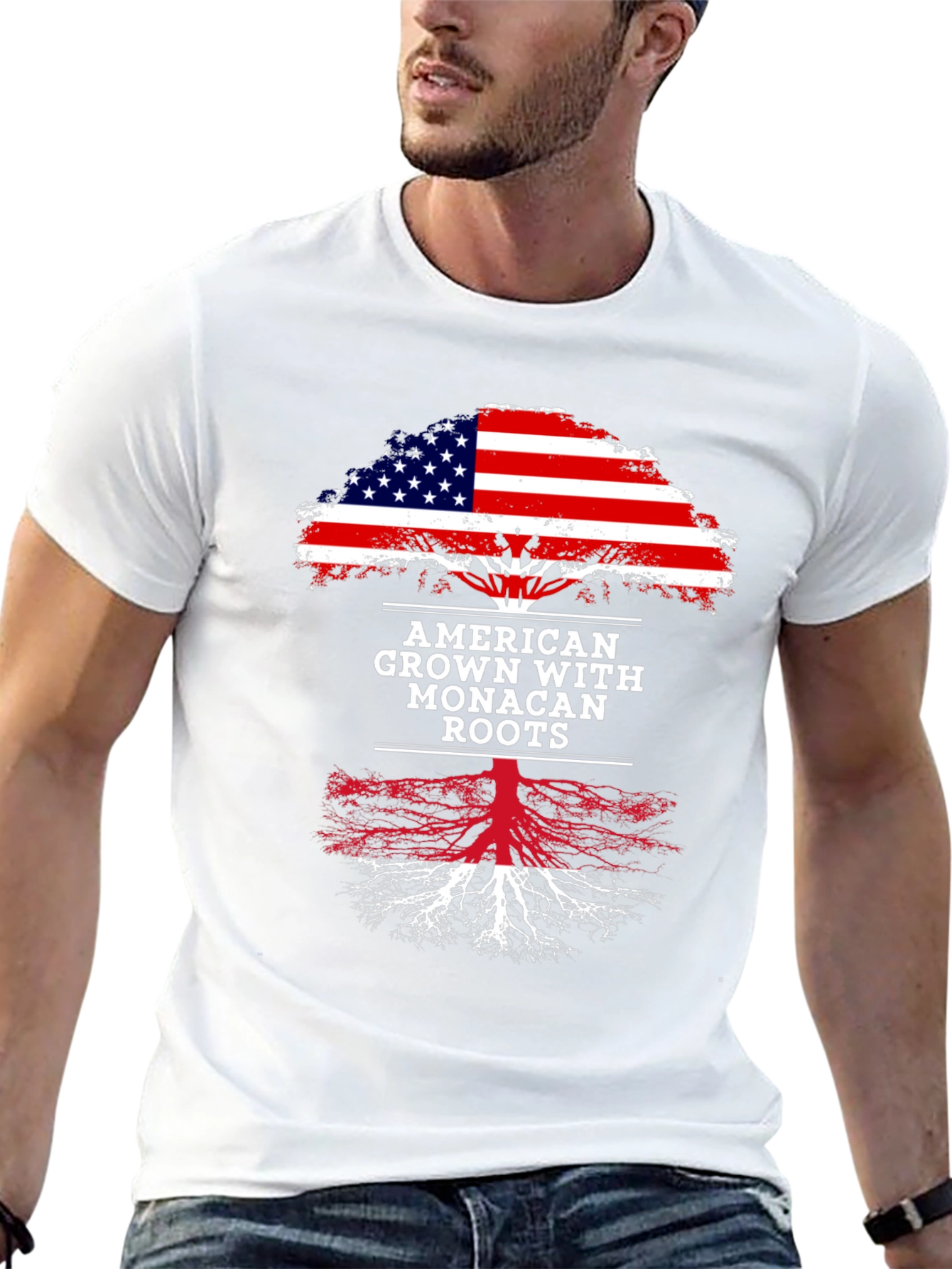 American Grown with Monacan Roots T-Shirt