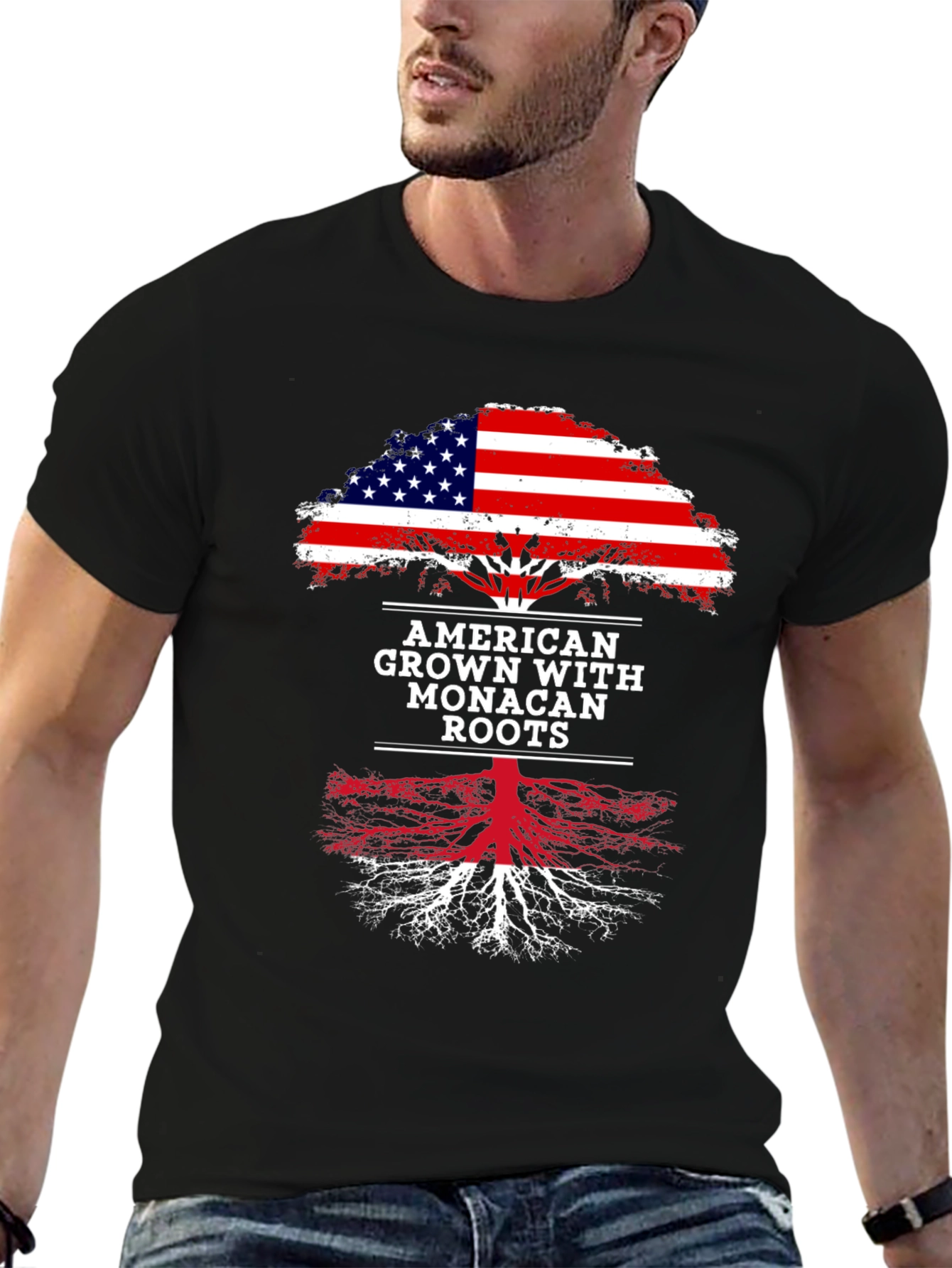 American Grown with Monacan Roots T-Shirt