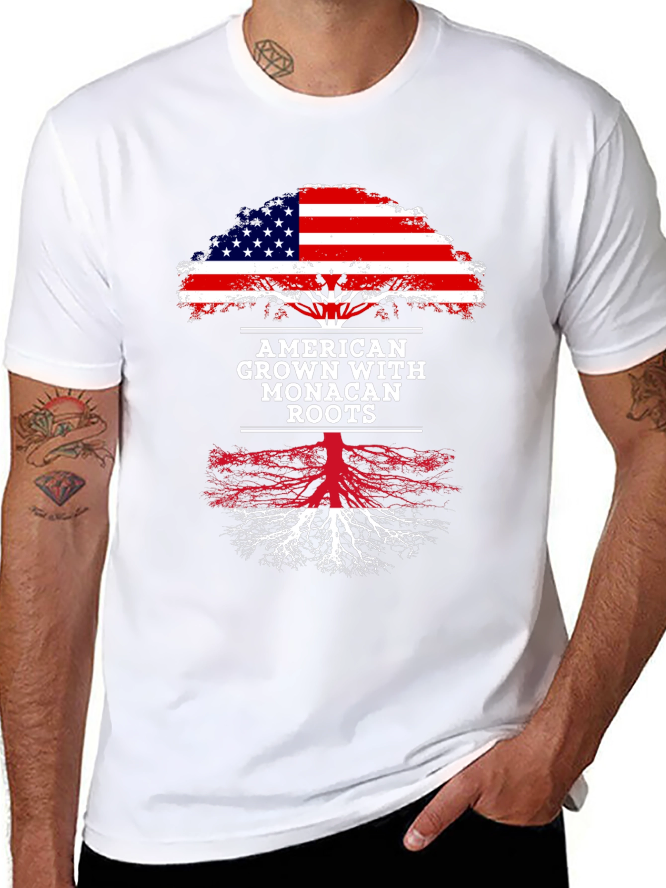 American Grown with Monacan Roots T-Shirt
