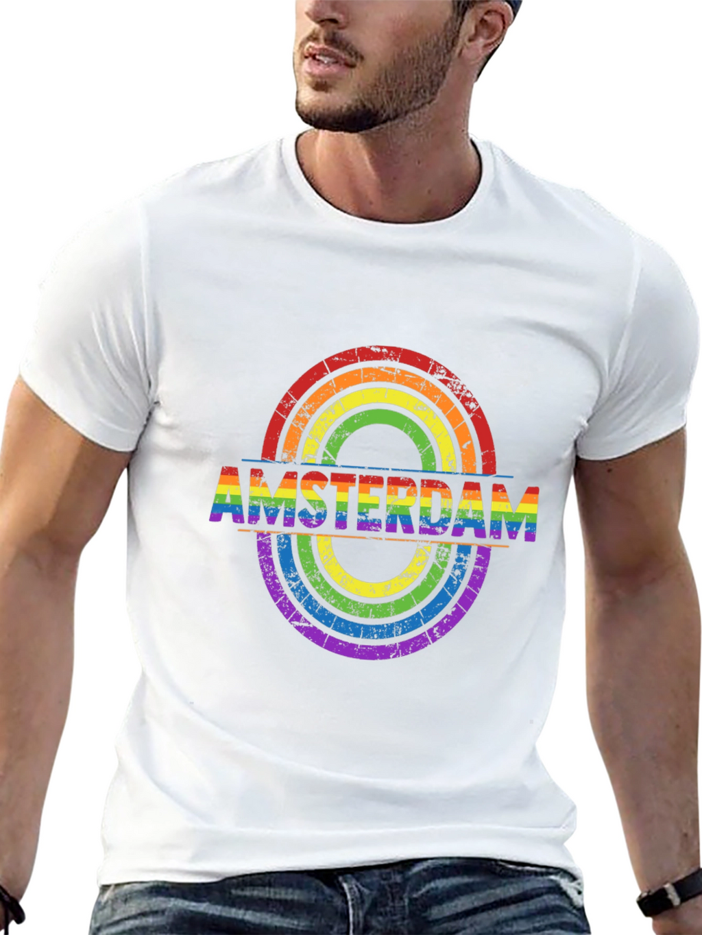 Amsterdam LGBT Pride Rainbow T-Shirt