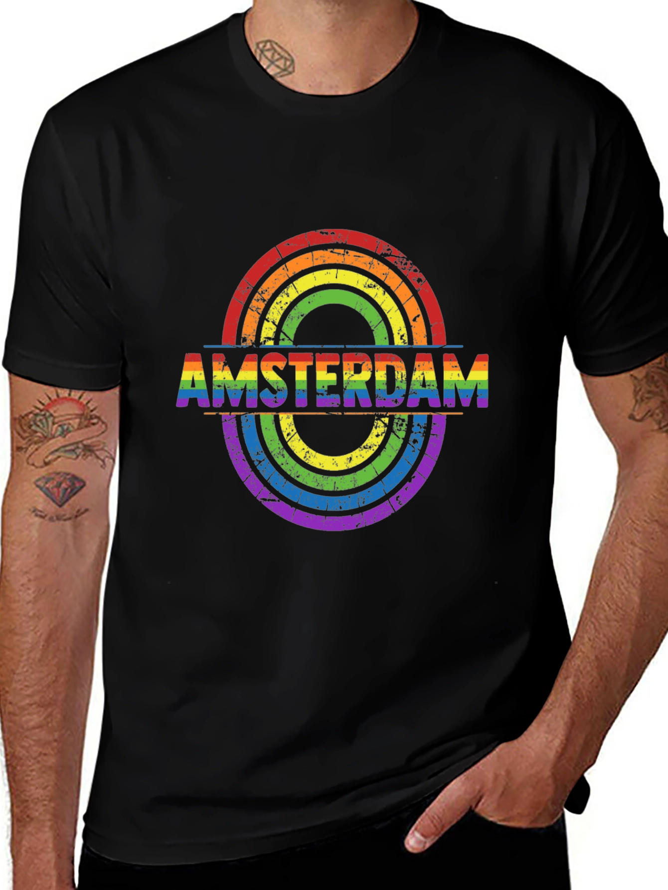 Amsterdam LGBT Pride Rainbow T-Shirt
