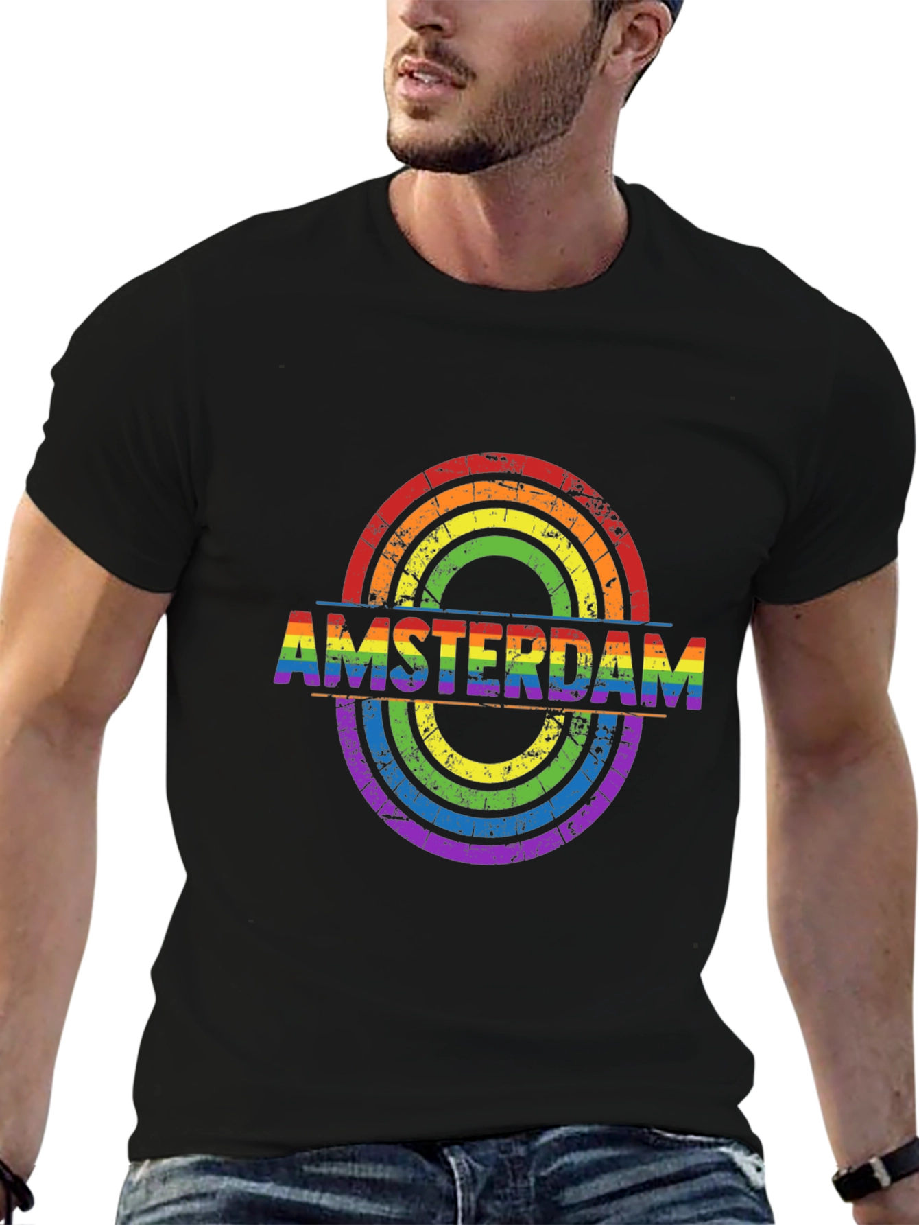 Amsterdam LGBT Pride Rainbow T-Shirt
