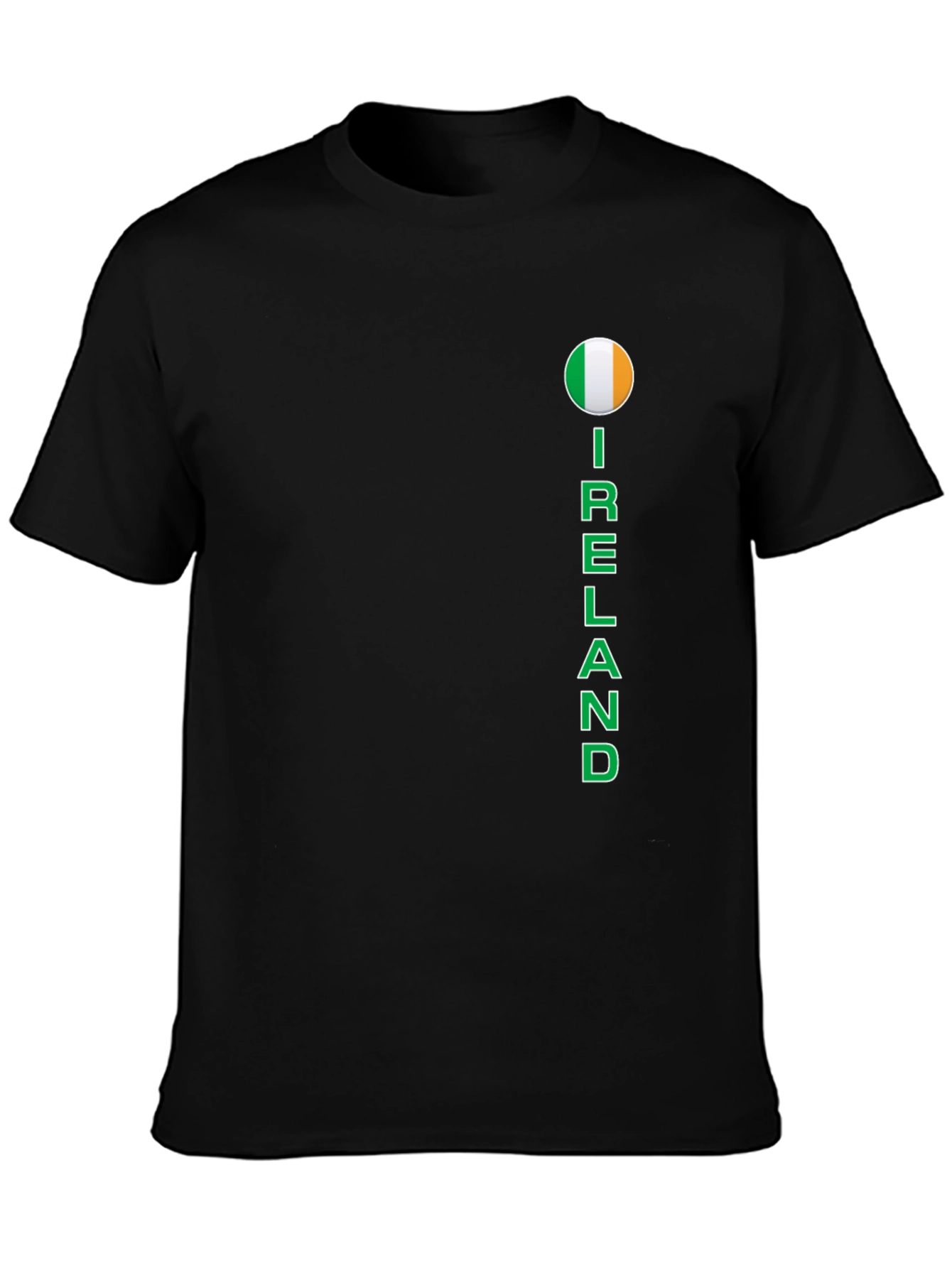 Ireland T-Shirt: Stylish Black Tee with Country Pride Design