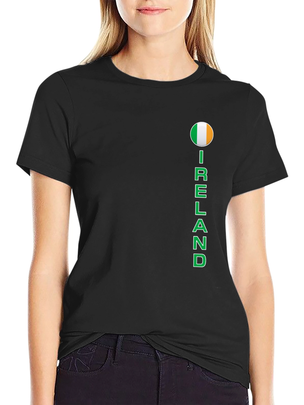 Ireland T-Shirt: Stylish Black Tee with Country Pride Design