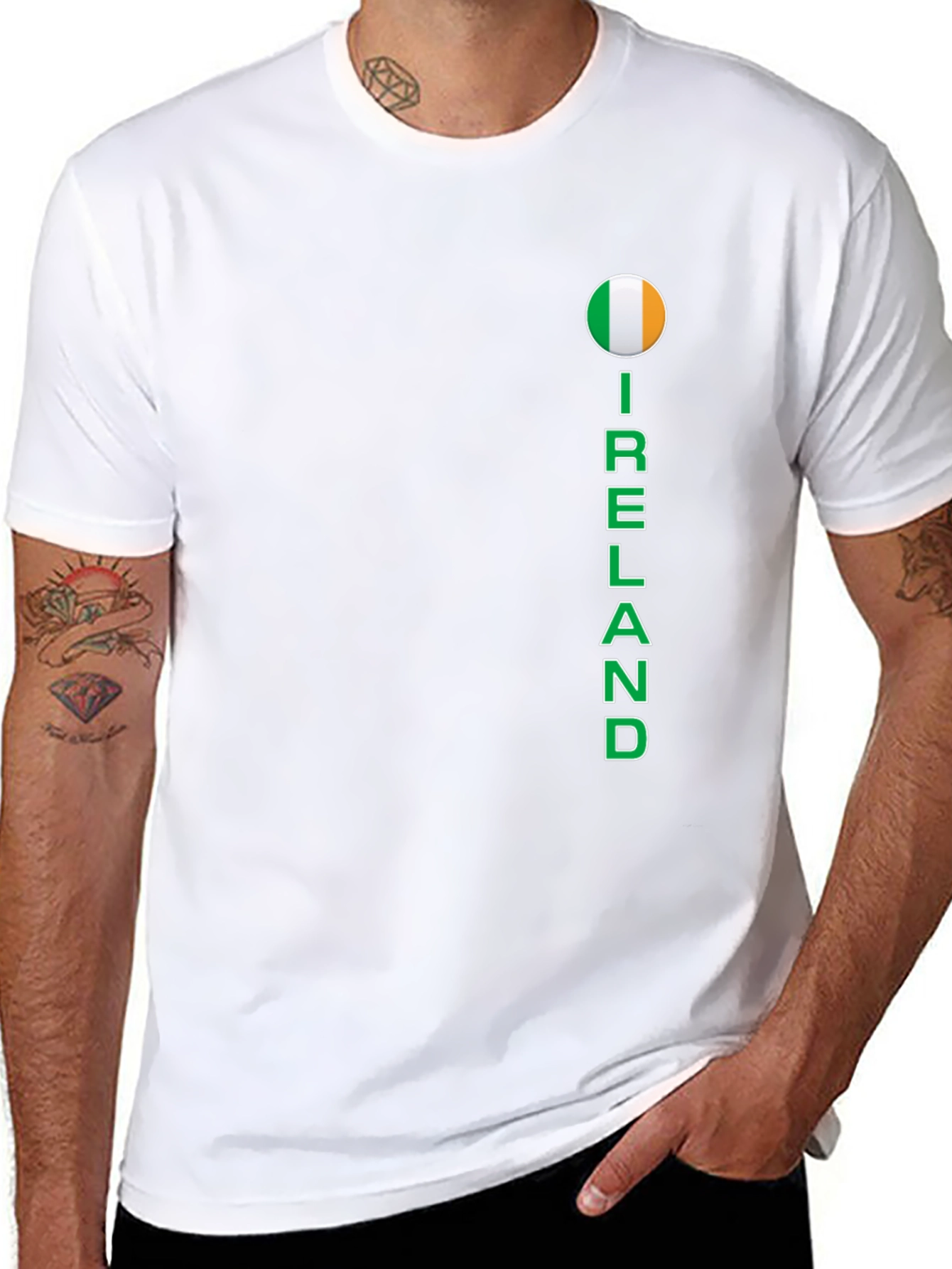 Ireland T-Shirt: Stylish Black Tee with Country Pride Design