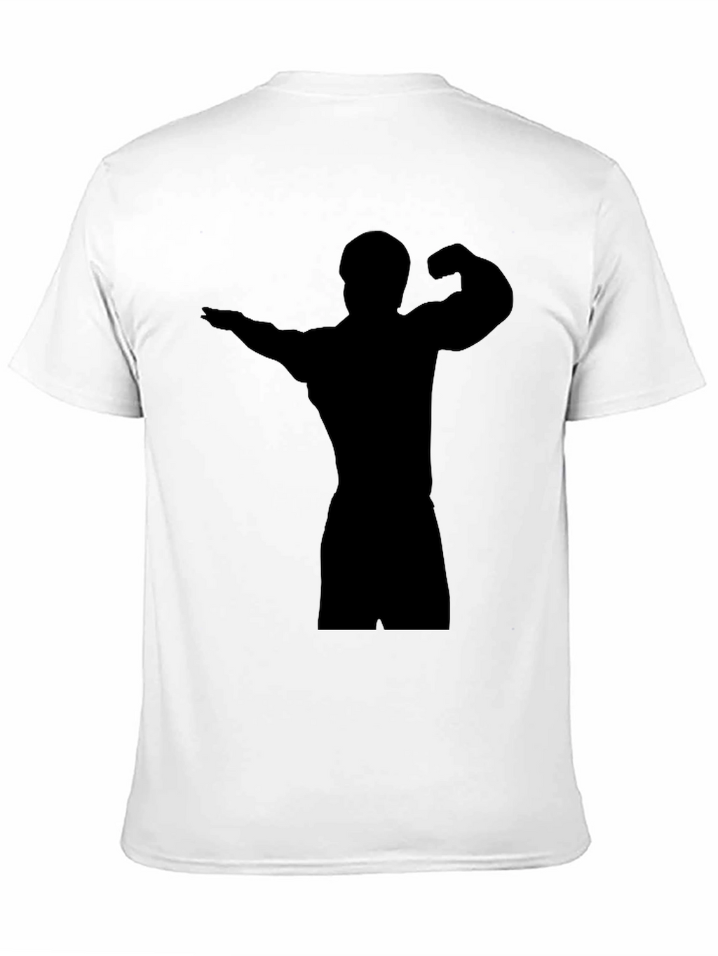 Black Bodybuilder Silhouette T-Shirt