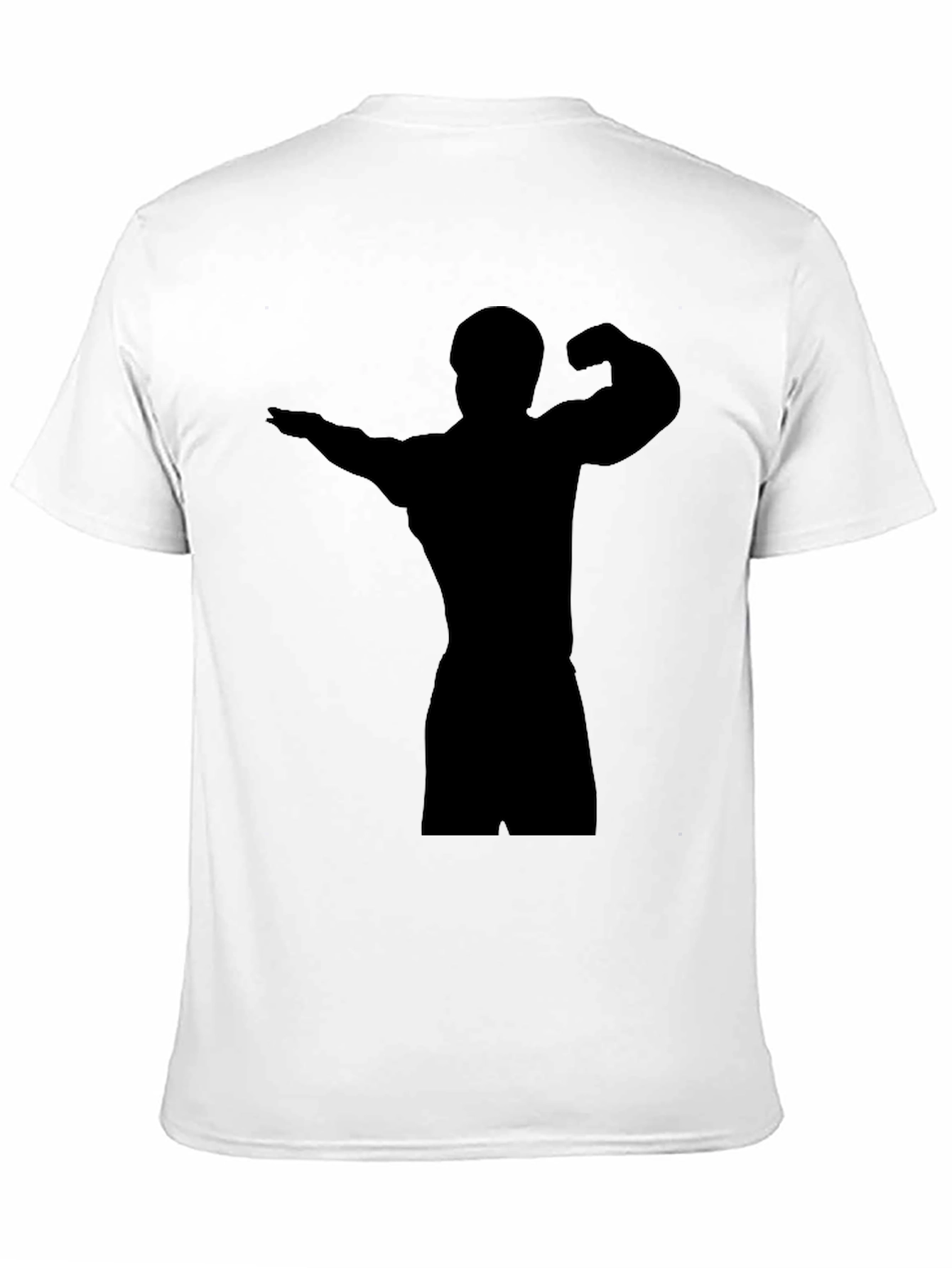 Black Bodybuilder Silhouette T-Shirt