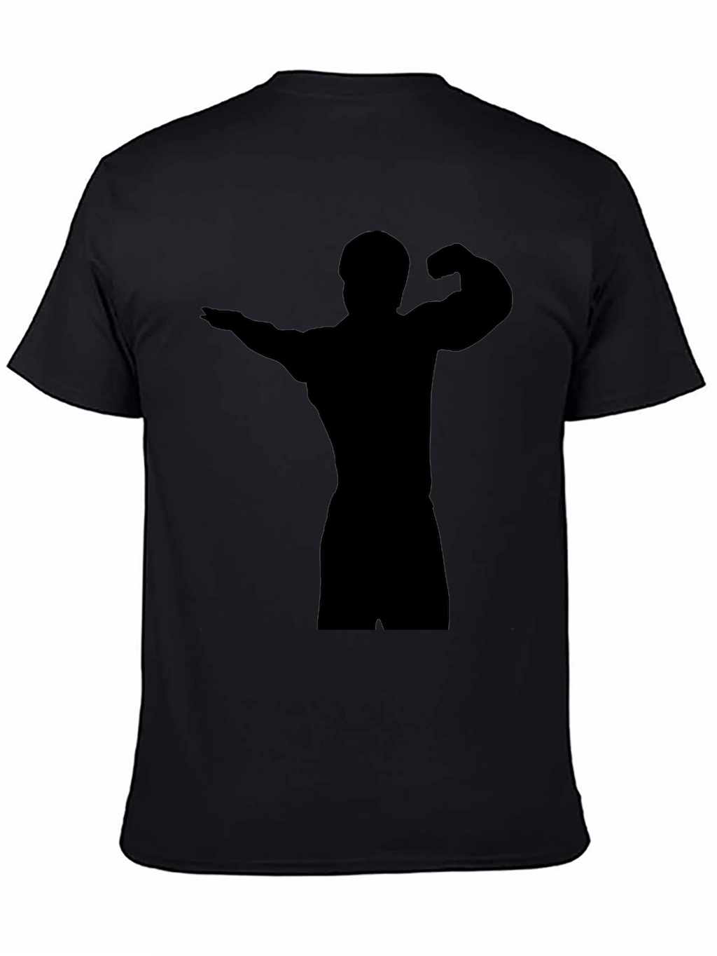 Black Bodybuilder Silhouette T-Shirt
