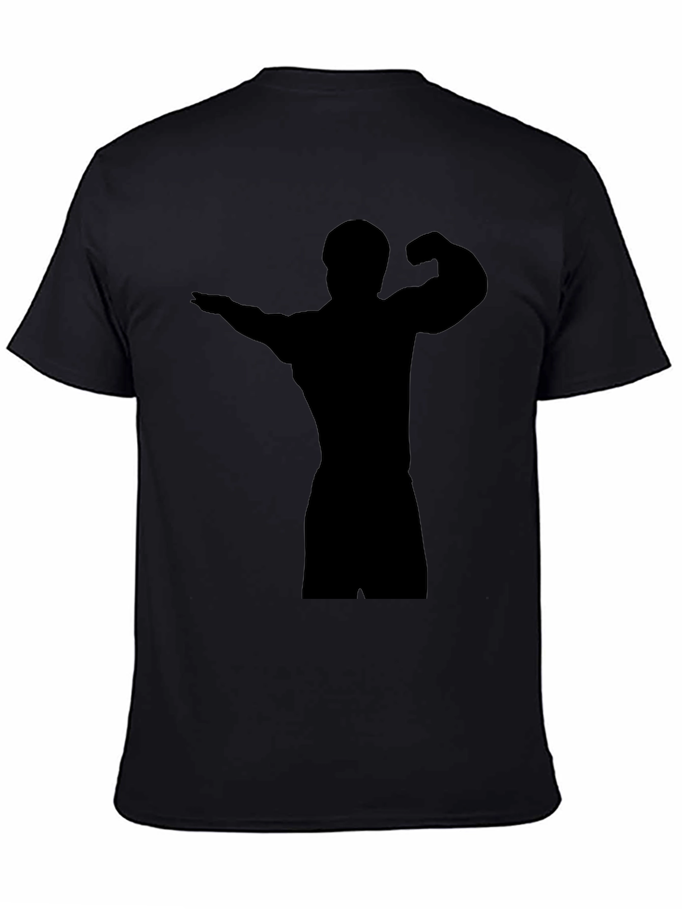 Black Bodybuilder Silhouette T-Shirt