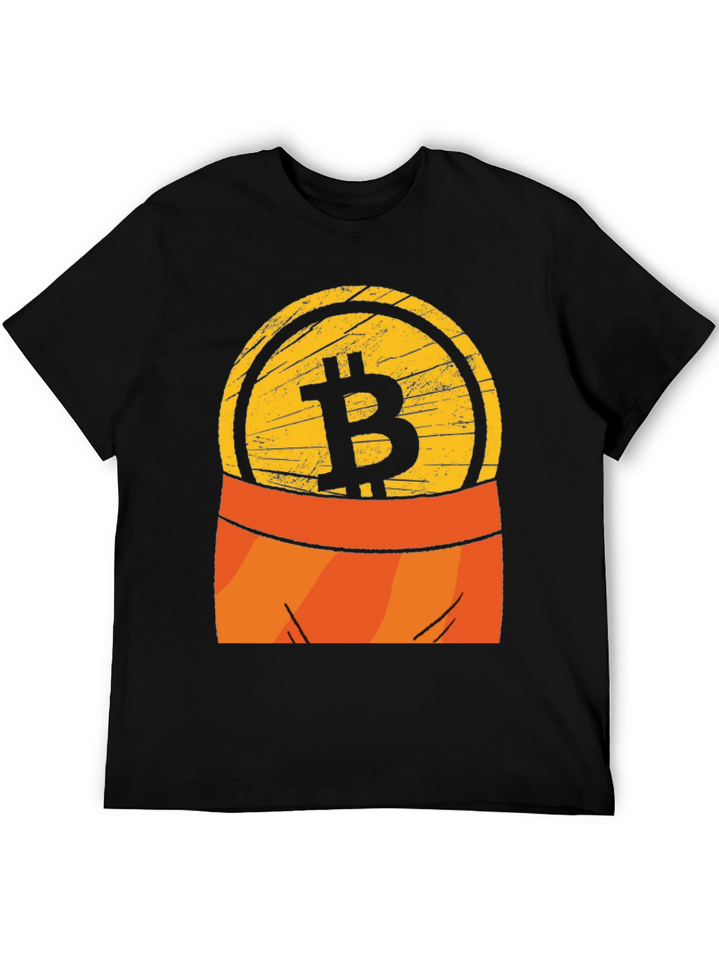 Bitcoin Pocket Graphic Tee - Crypto Currency T-Shirt