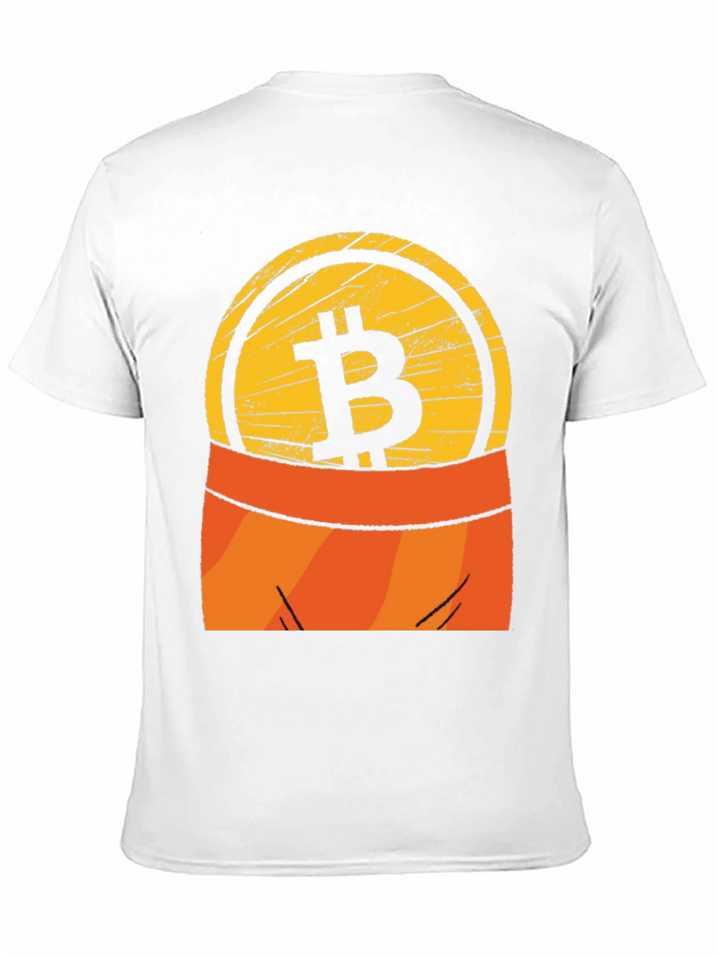 Bitcoin Pocket Graphic Tee - Crypto Currency T-Shirt