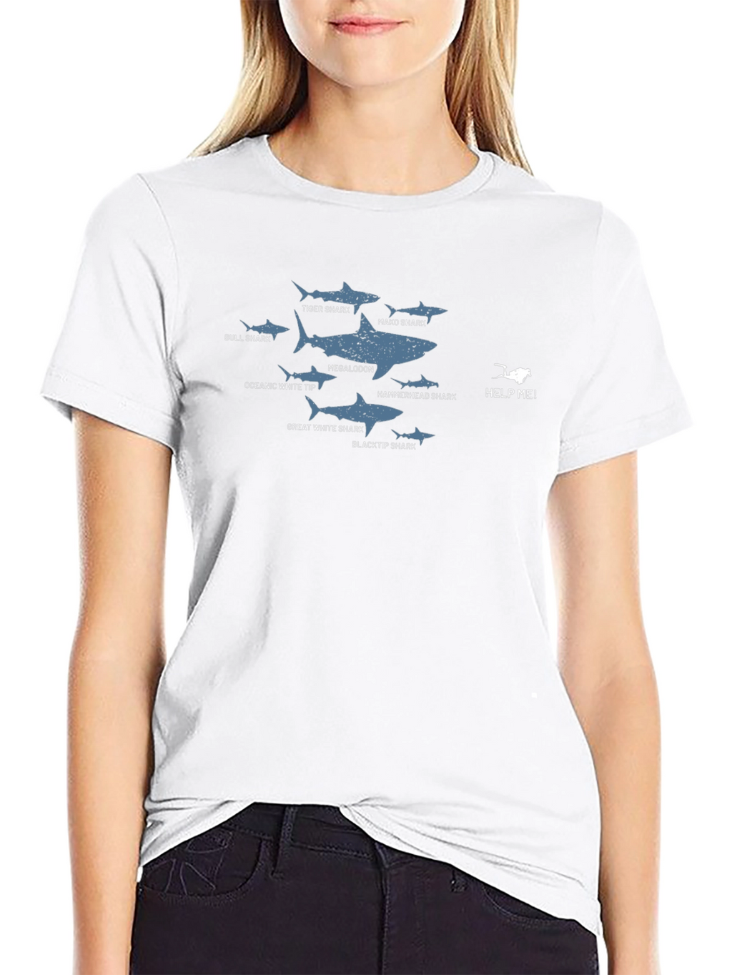 Shark Species Graphic T-Shirt