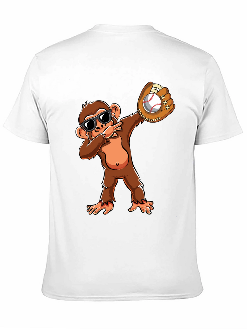 Monkey Dabbing Baseball T-Shirt