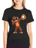 Monkey Dabbing Baseball T-Shirt