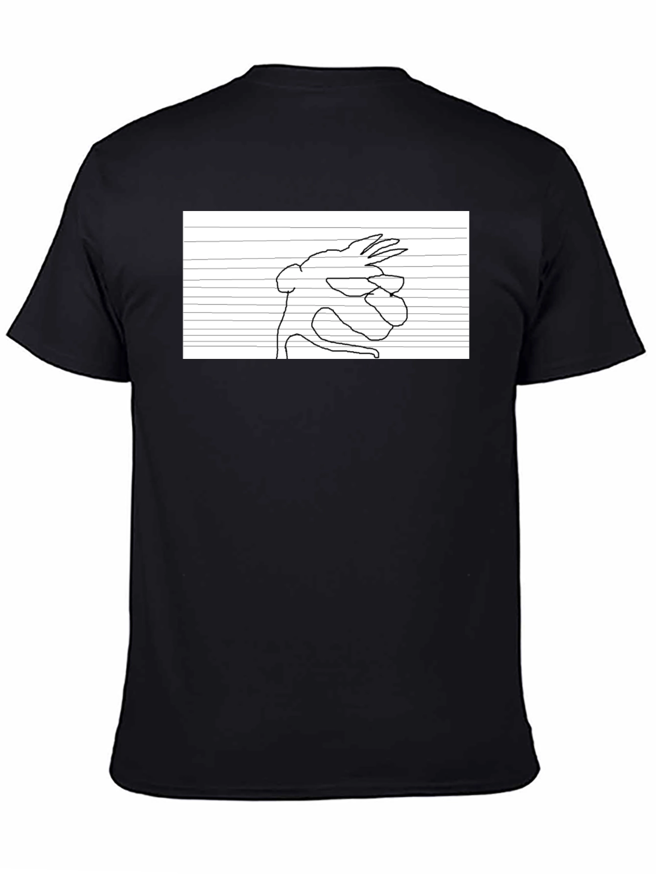 Doodle Art T-Shirt - Quirky Line Drawing Tee
