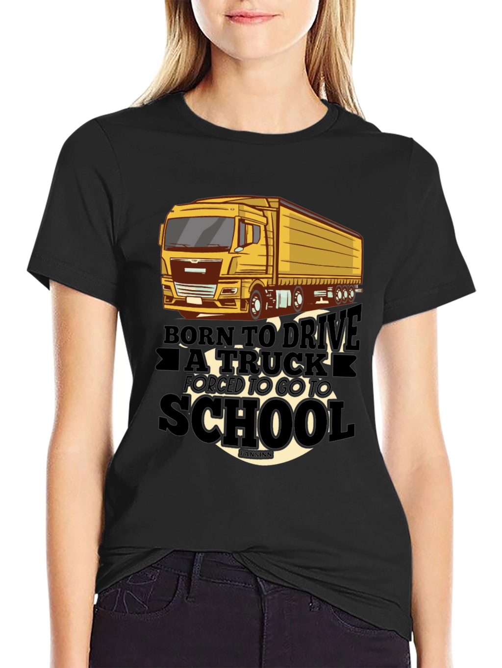 Born to Drive Truck T-Shirt - Black
