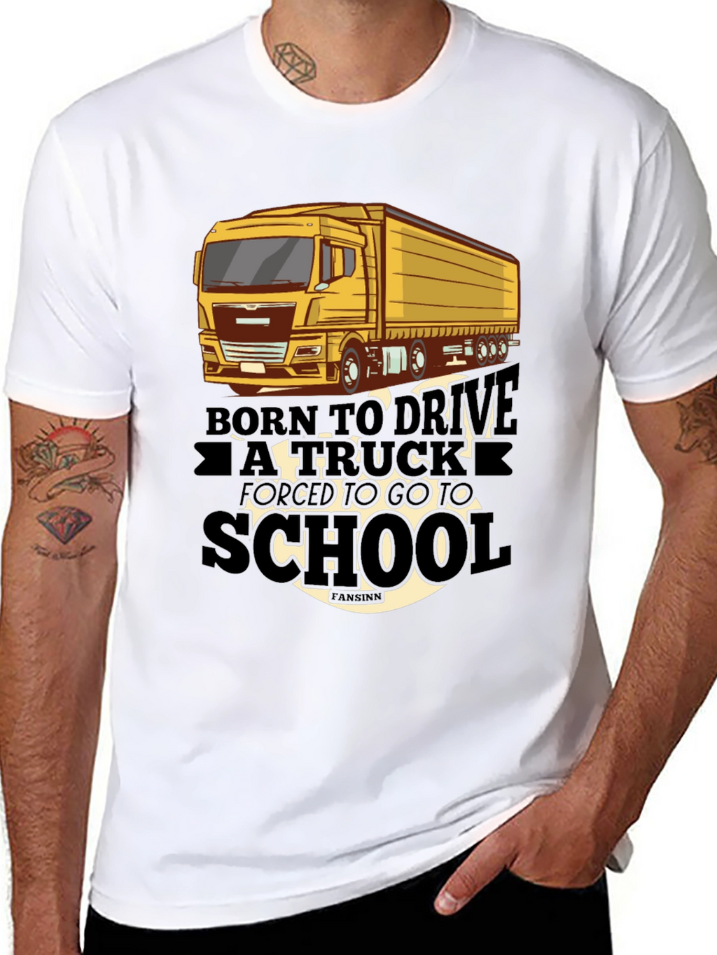 Born to Drive Truck T-Shirt - Black