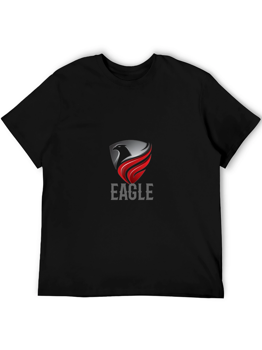 Eagle Crest Graphic Tee - Stylish Mens Black T-Shirt