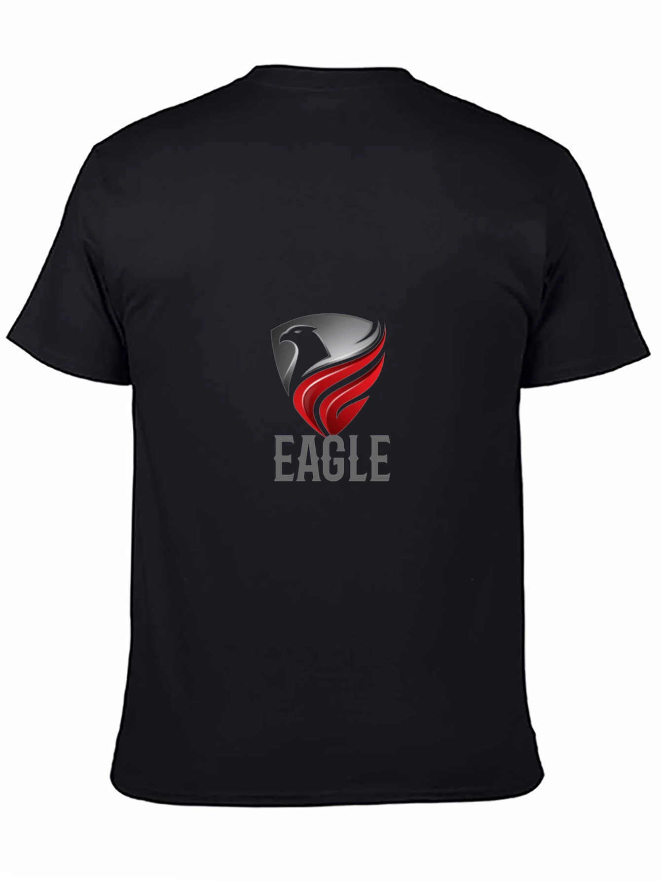 Eagle Crest Graphic Tee - Stylish Mens Black T-Shirt
