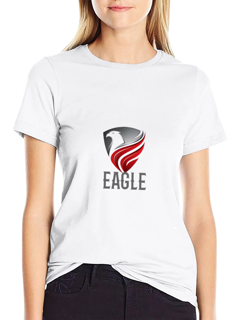 Eagle Crest Graphic Tee - Stylish Mens Black T-Shirt