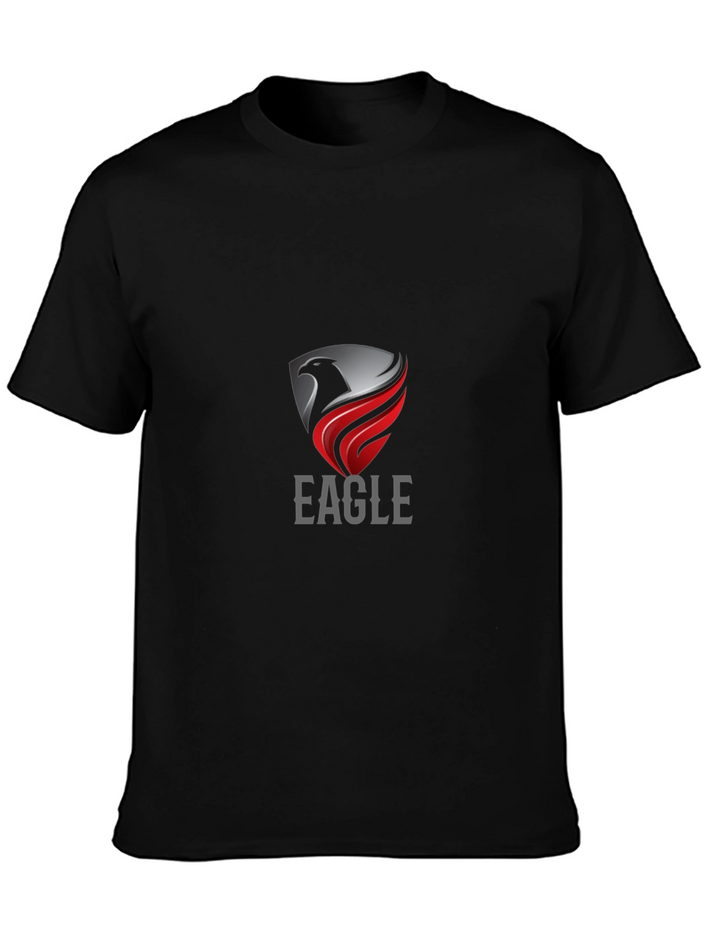 Eagle Crest Graphic Tee - Stylish Mens Black T-Shirt