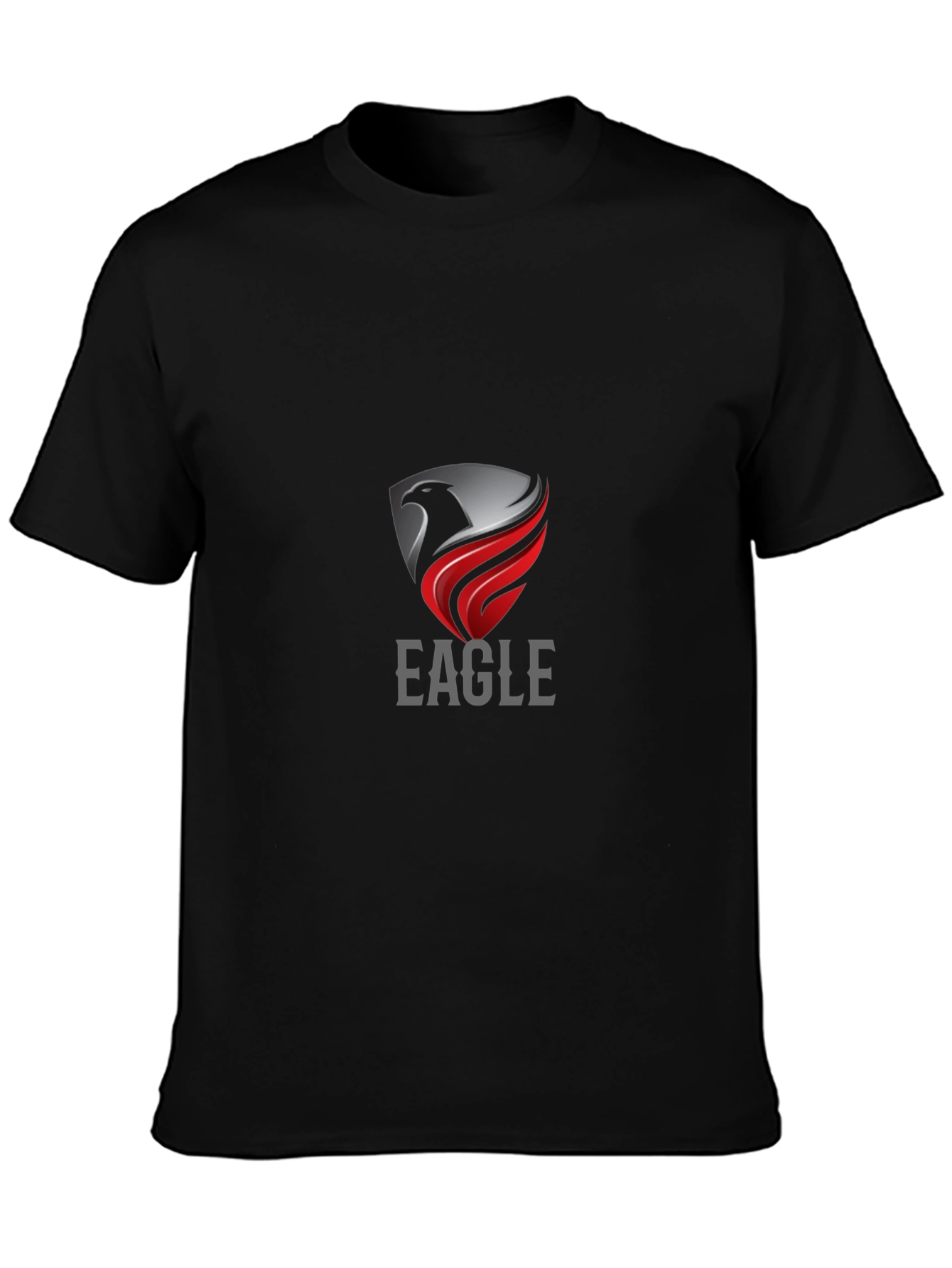 Eagle Crest Graphic Tee - Stylish Mens Black T-Shirt