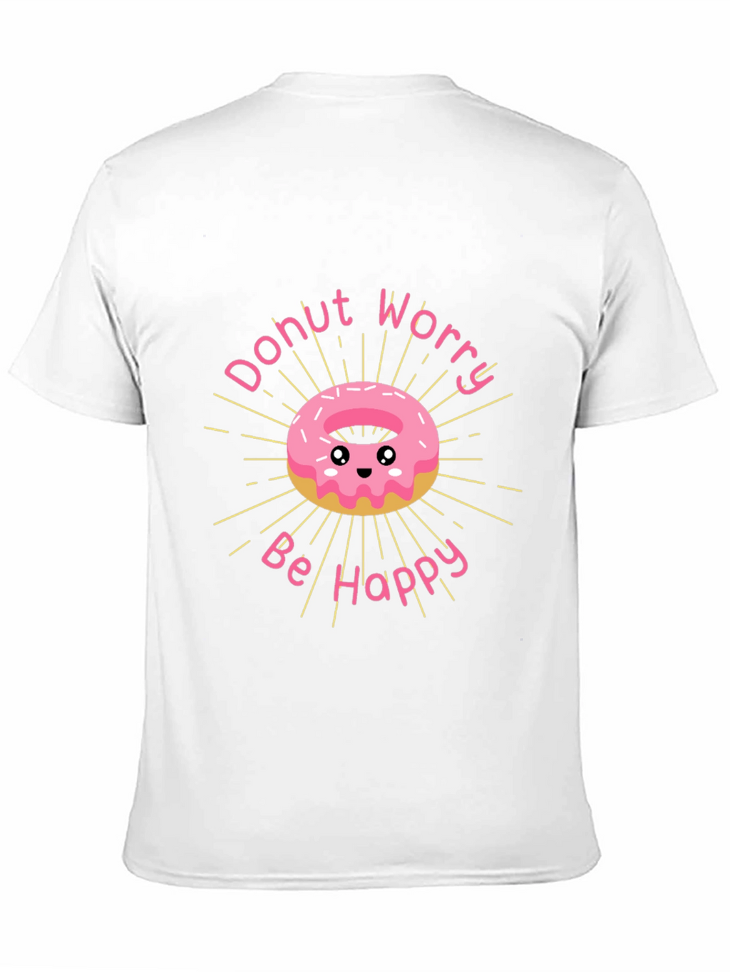 Donut Worry Be Happy Graphic T-Shirt
