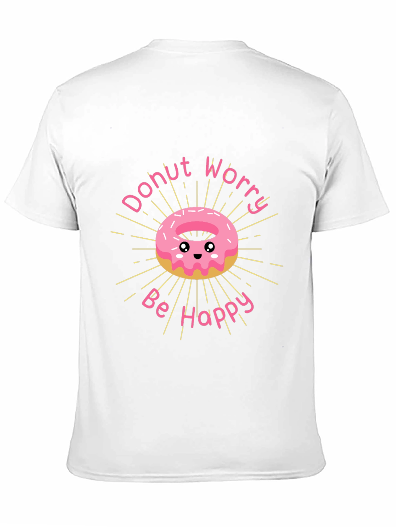 Donut Worry Be Happy Graphic T-Shirt