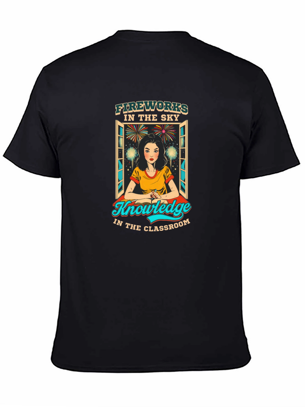 Fireworks Knowledge Teacher Graphic T-Shirt
