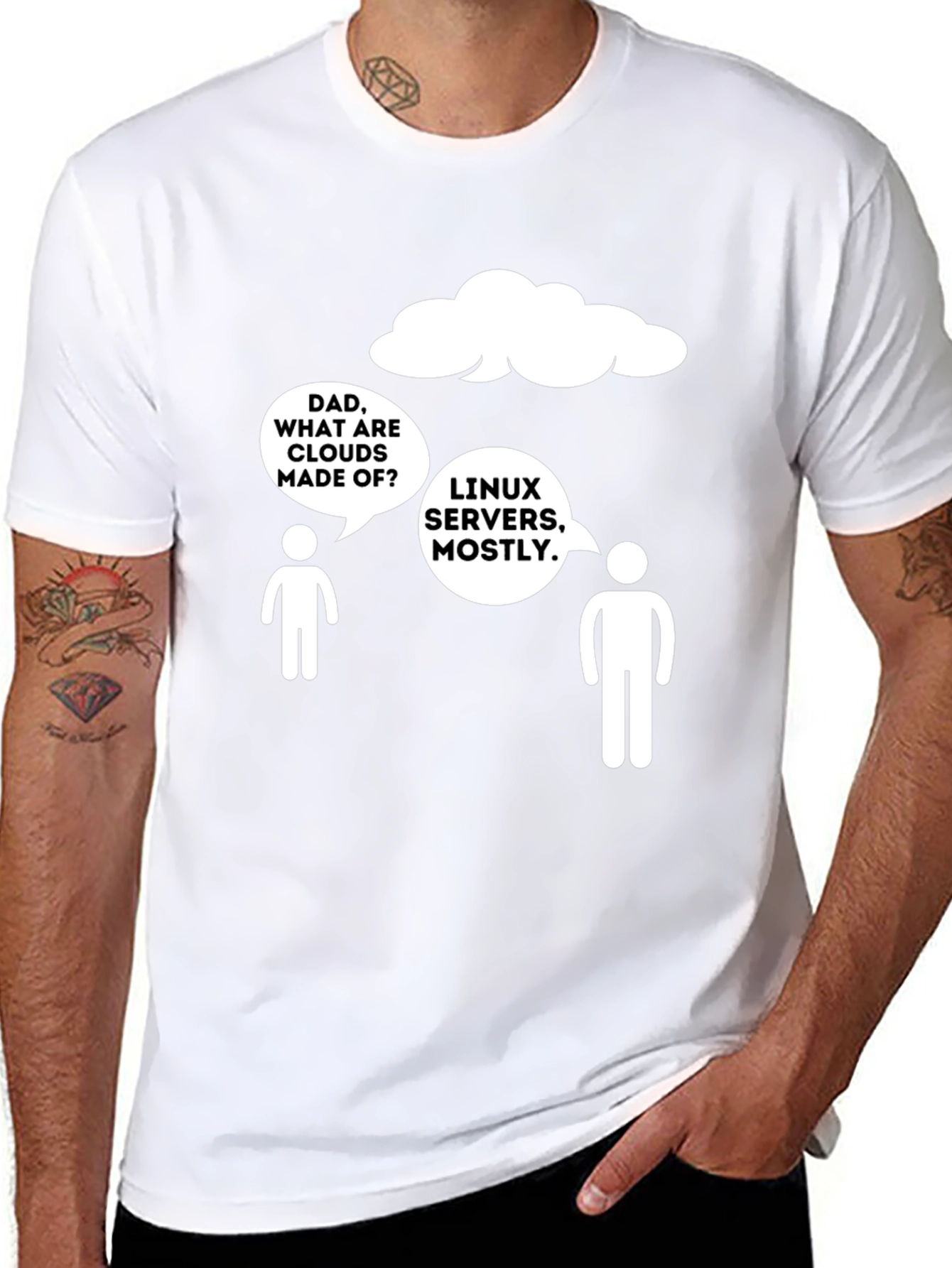 Linux Servers Cloud Humor T-Shirt