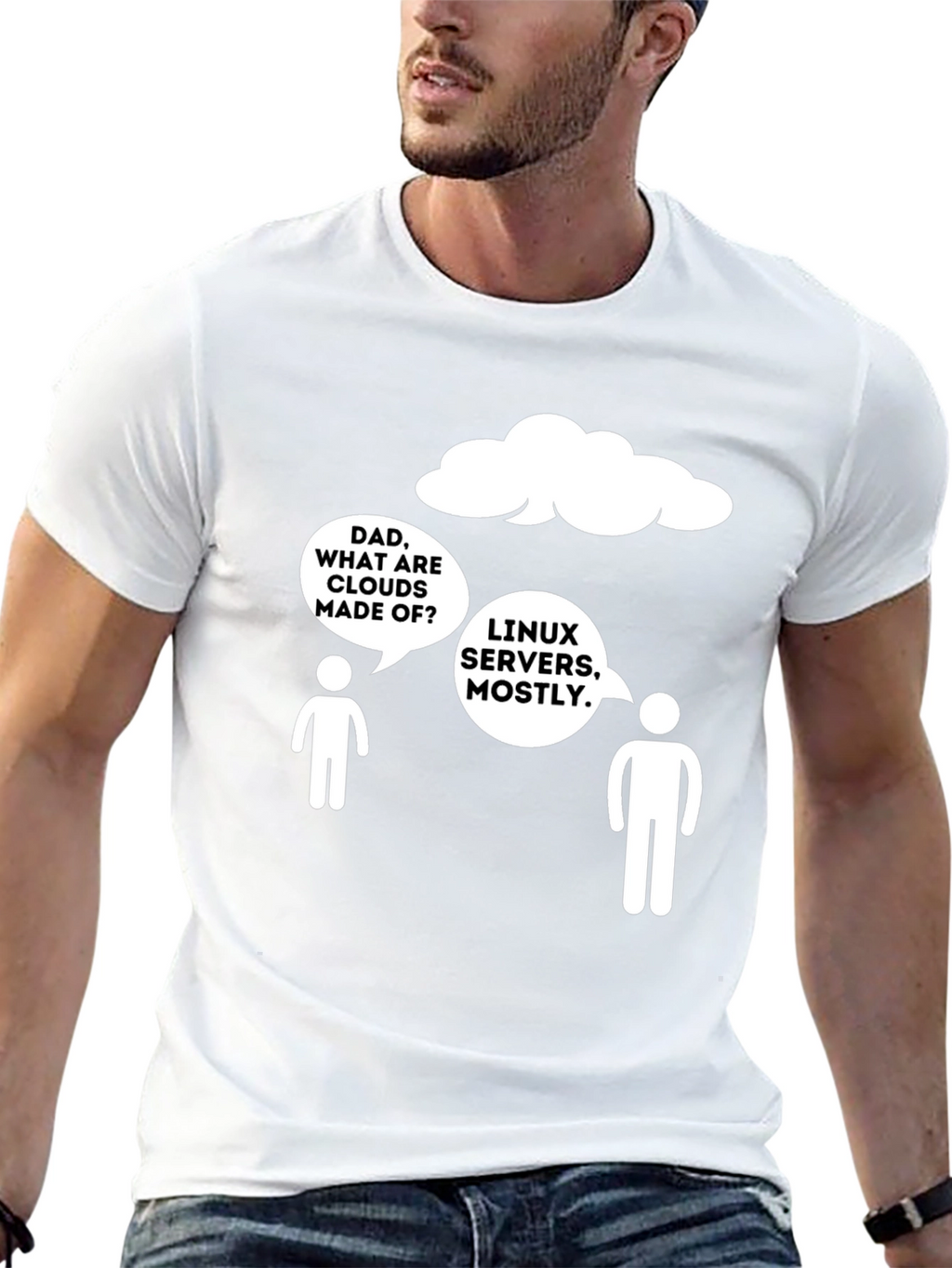 Linux Servers Cloud Humor T-Shirt
