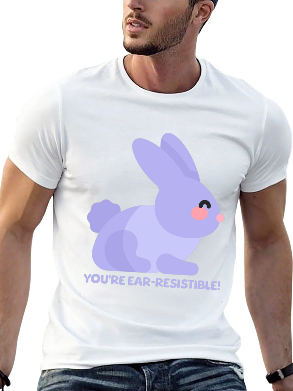 Ear-Resistible Rabbit Graphic Tee