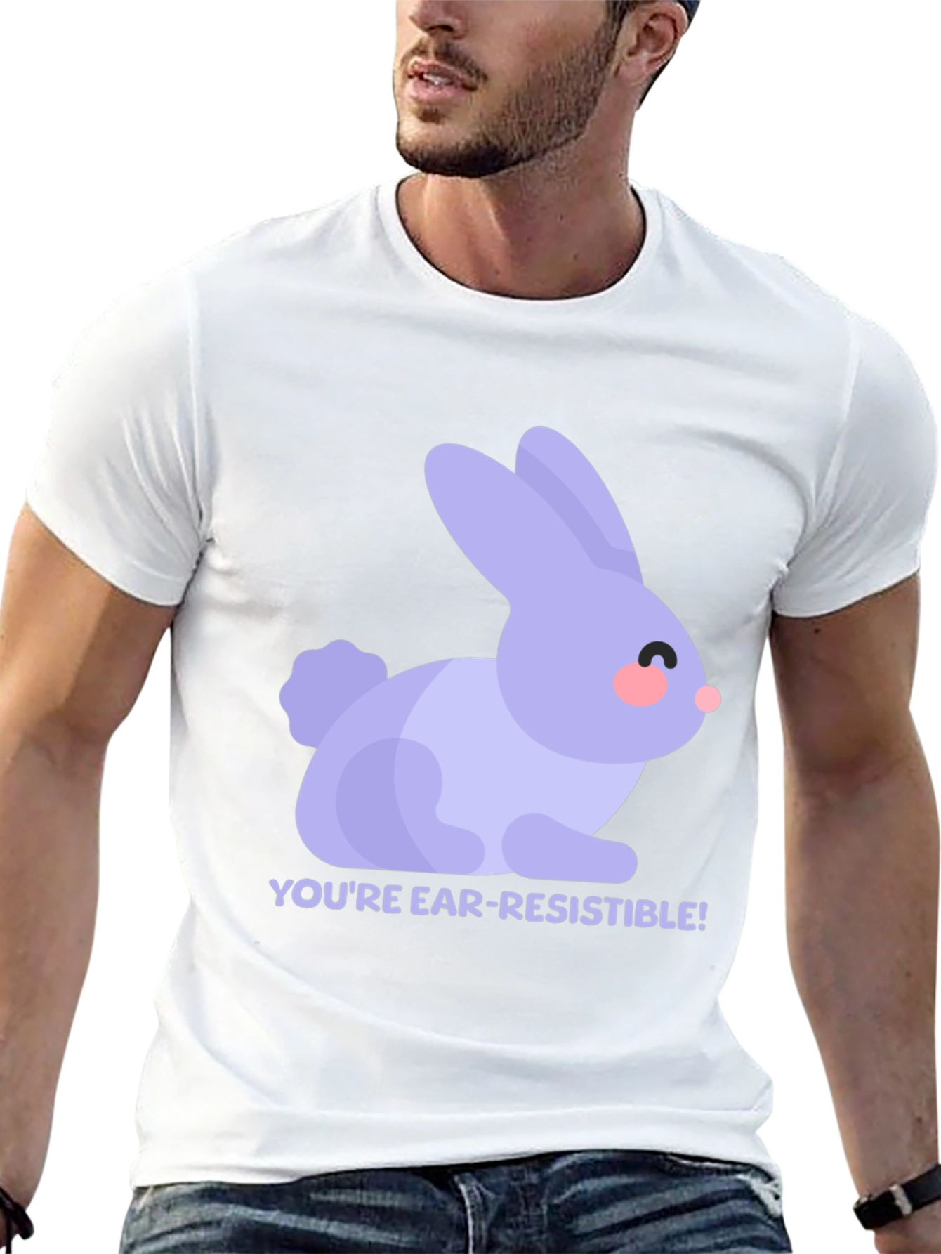 Ear-Resistible Rabbit Graphic Tee