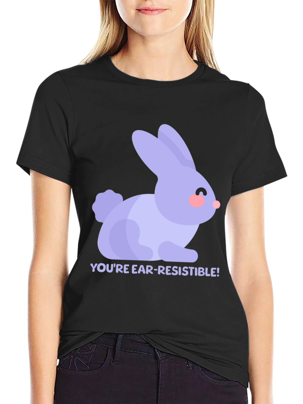 Ear-Resistible Rabbit Graphic Tee