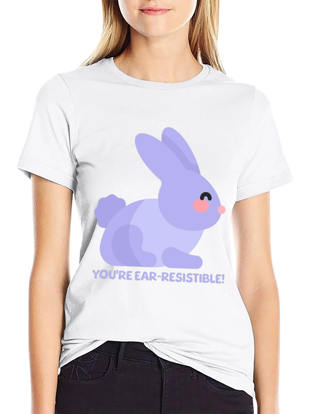 Ear-Resistible Rabbit Graphic Tee