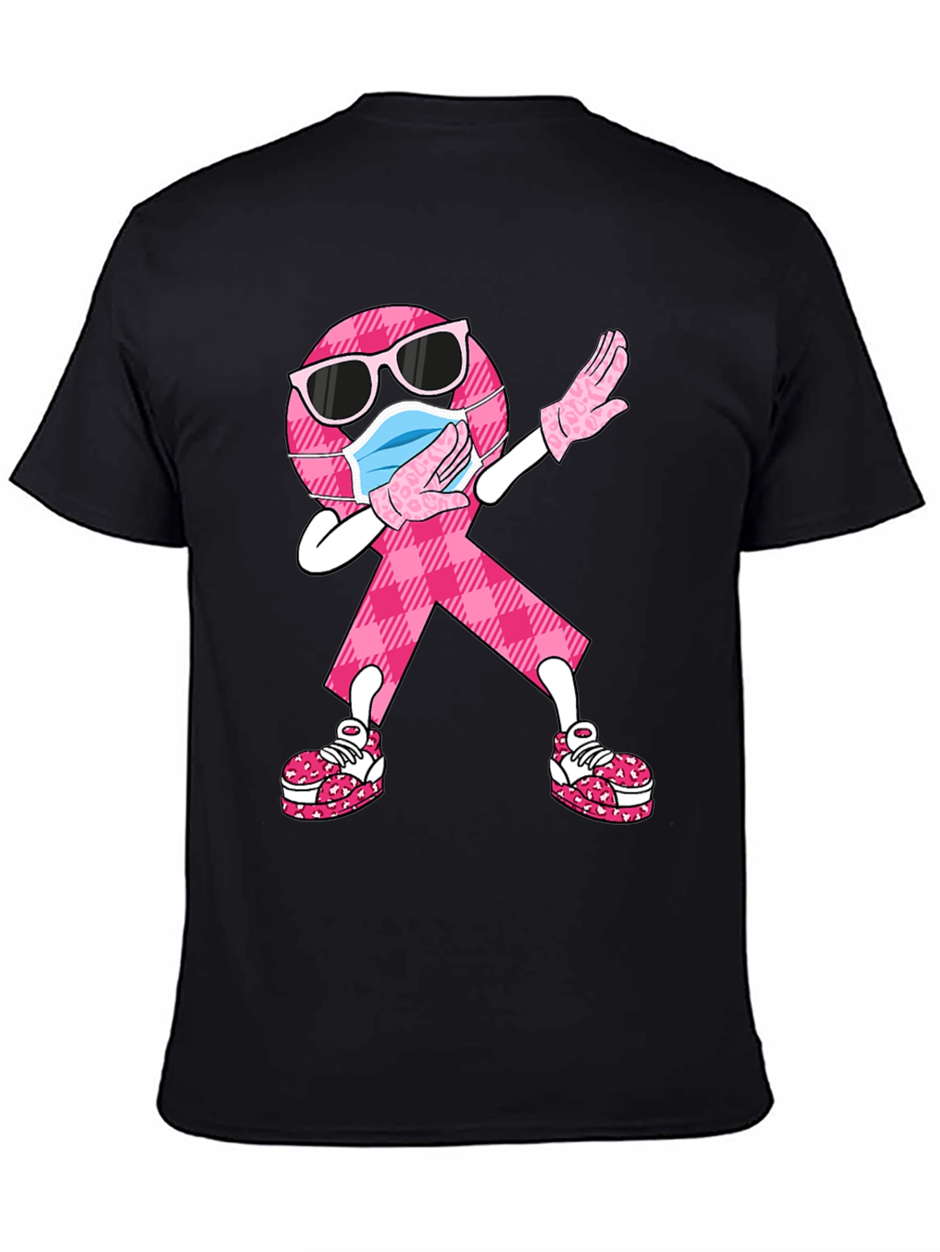 Breast Cancer Awareness Dabbing Ribbon Tee