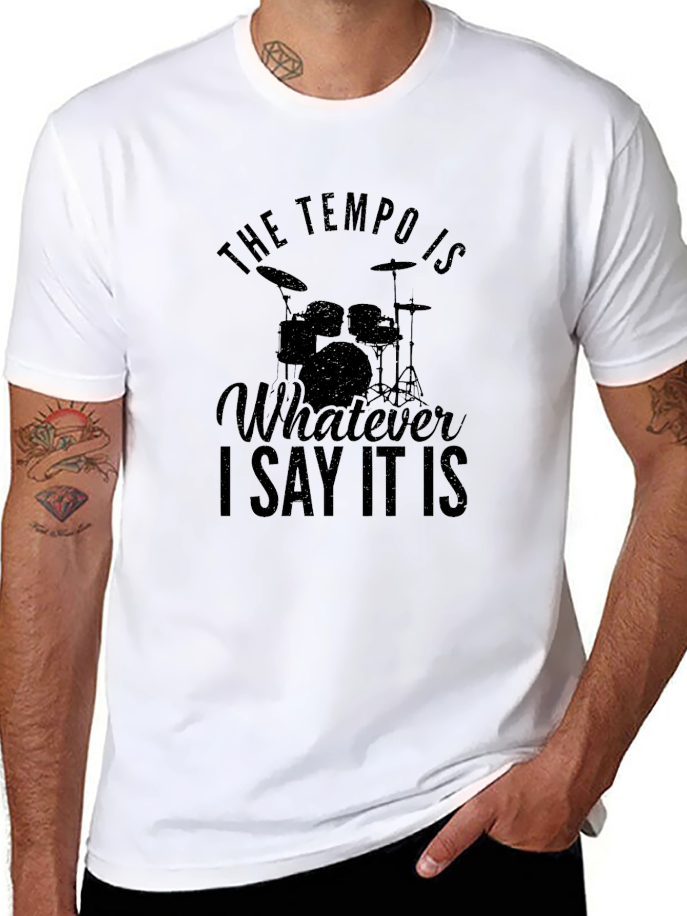 Tempo Drummer Black T-Shirt