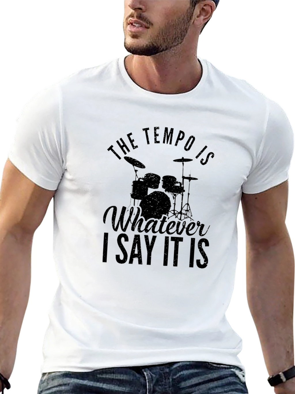 Tempo Drummer Black T-Shirt