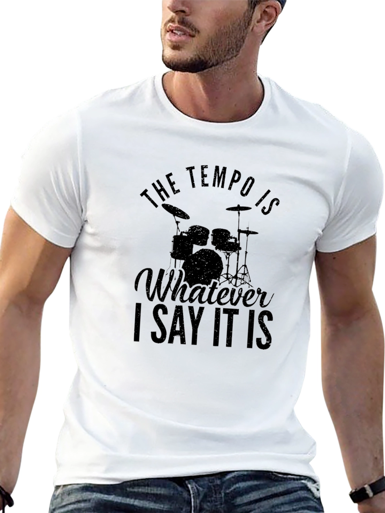 Tempo Drummer Black T-Shirt